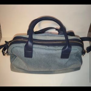 Sole Society Blue Jean Denim Shoulder Bag